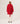 Manteau à capuche en laine bouillie - Rouge