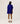 Cashmere poncho - Ultramarine Blue