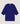 Cashmere 3/4 sleeve poncho - Ultramarine Blue