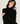 Oversized high-neck cashmere sweater - Black