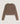 Short cable-knit cashmere sweater - Havana Brown