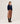 Cashmere Tunisian collar sweater - Midnight Blue