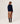 Cashmere Tunisian collar sweater - Midnight Blue
