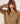 Round neck cashmere sweater - Camel Brown