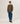 Merino wool polo shirt - Bark Brown