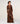 Leather link belt - Camel Brown
