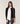 Pull col rond dentelle en laine - Noir