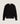 Pull col rond dentelle en laine - Noir