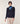 Pull col rond en laine mérinos - Bleu Marine