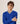 Merino wool V-neck sweater - Azure Blue