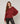 Pull col rond en maille fine - Brique