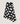 Asymmetric long printed canvas skirt - Pois