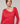 Pull encolure asymétrique en laine mérinos - Framboise