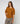 Merino wool crew-neck sweater with 3/4 sleeves - Moutarde