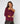 Wool boat-neck sweater - Prune