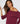 Wool boat-neck sweater - Prune