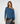 Wool boat-neck sweater - Denim