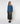 Wool boat-neck sweater - Denim