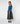 Wool boat-neck sweater - Denim
