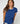 Round-neck wool twin-set - Bleu Saphir