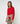 Round-neck merino wool sweater - Red