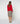Round-neck merino wool sweater - Red