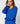 Merino wool V-neck sweater - Azure Blue