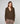 Pull col tunisien en cachemire - Kaki