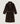 Manteau long fausse fourrure - Marron Fonce